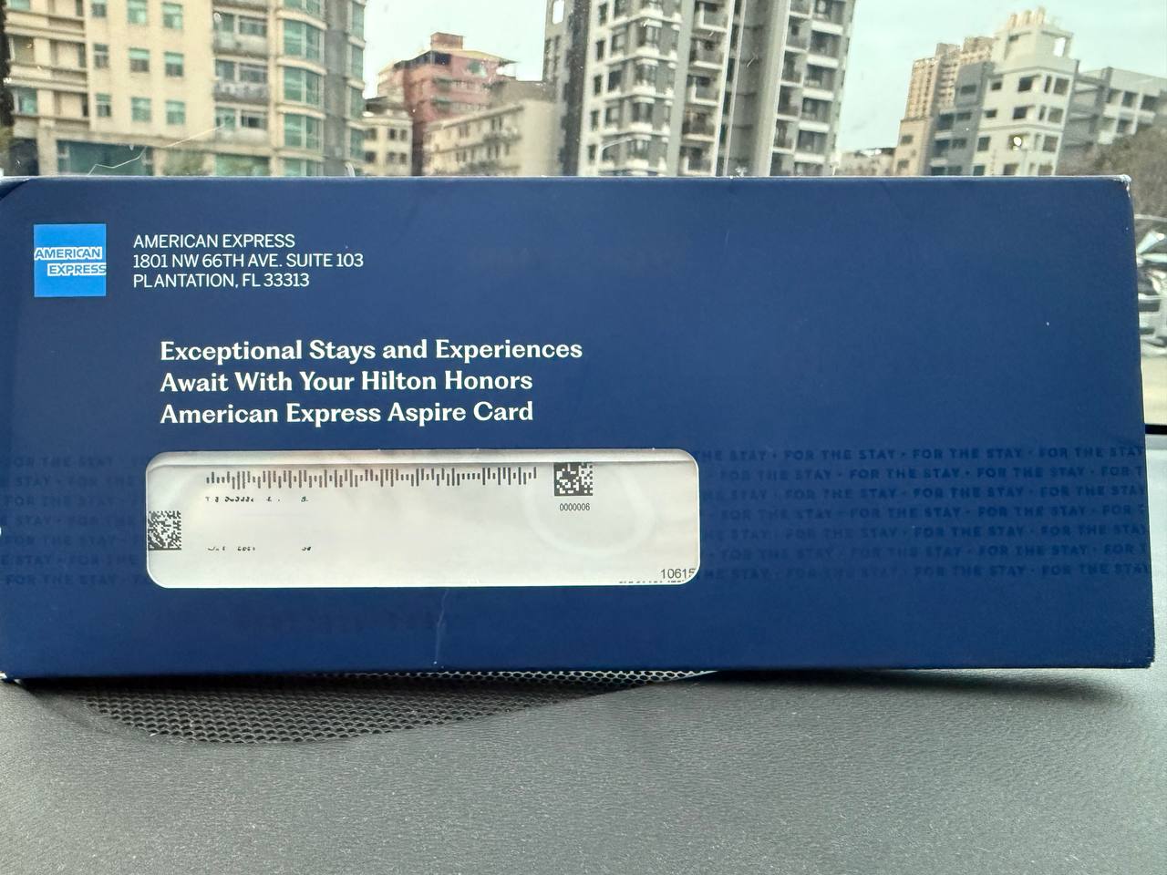 Hilton Aspire 盒裝卡片郵件